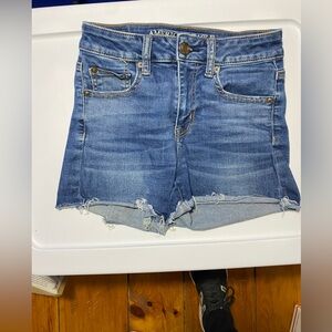 American Eagle Outfitters Women's Shorts Blue Denim Size 4 EUC